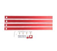 Gabarit de routeur réglable en alliage d'aluminium 800 mm, système de guidage de rail de routeur multifonctionnel, ensemble de jonction de rail de guidage de scie à bois pour les