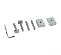 Gabarit de scie à table fin avec 3 poulies pour des coupes étroites de précision Guide de travail du bois Convient aux fentes 3/8 x 3/4 U 1/4 x 3/8 T Slot Aluminium Noir