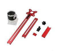 Gabarit de table de toupie pour le travail du bois - Support de rainure de fraisage flexible en alliage d'aluminium avec base à démontage rapide compatible avec débroussailleuse (B)