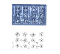 Gabarit de texture en silicone pour ongles flexibles sur le thème des fleurs Convient pour les esthéticiennes et les apprenants en art