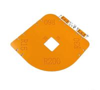 Gabarit de toupie - Gabarit de plan de travail - Gabarit de défonceuse à rayon rapide pour le travail du bois, Routing Coins arrondis R15, R30, R60, pour R100, R200 (A)