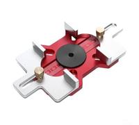 Gabarit de travail du bois | Plaque de positionnement fendue 2 en 1 pour poignée de tiroir et perforation de panneaux | Modèle en alliage d'aluminium avec échelle bidirectionnelle | Compatible avec