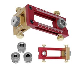 Gabarit de vis 2 en 1, kit de gabarit de goupille, guide de perçage Lit de gabarit pour goupilles | Perceuse pour trous pour menuiserie avec accessoire de goupille, localisateur de perceuse