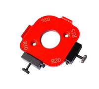 Gabarit Defonceuse a Bois pour Coins Ronds, Radius Jig Lot avec Gabarit de Rayon d'Angle et Fraise, Kit Gabarits pour Projets Bois DIY