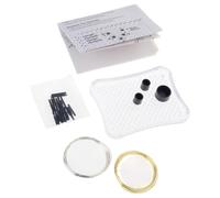 Gabarit d'emballage en acrylique haute transparence pour travaux manuels de bijoux, colliers, boucles d'oreilles et bracelets avec plusieurs tailles d'outil d'emballage de fil