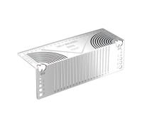 Gabarit d'encoche professionnel pour tube carré avec guide parallèle réglable pour le travail du bois et la fabrication de métal, outil de marquage professionnel pour le pliage de tubes carrés en