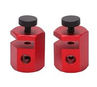 Gabarit d'Escalier, Alliage d'Aluminium Anodisé Rouge, 2 Pièces - Haute Résistance, Marquage Visible, Pour Menuiserie