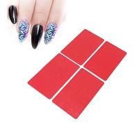 Gabarit D'estampage D'ongles, 4pcs Modèle D'impression D'ongles en Relief 3D, Salon DIY Moule de Pochoir de Sculpture D'ongles en Silicone Souple Outil D'art D'ongles pour Ongles en Gel UV