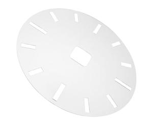 Gabarit D'horloge Rond en Acrylique 16 Pouces pour Incrustation DIY | Repères Romains, Marquage Central, Guide de Perçage pour Mécanisme, Bords Lisses, Atelier Bois et Résine Artisanale