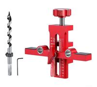 Gabarit d'installation de porte d'armoire avec alignement à double trou et échelle optique pour un perçage précis de charnière sur des panneaux allant de 8 mm à 40 mm d'épaisseur (C)