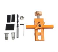 Gabarit d'installation de porte d'armoire en alliage d'aluminium avec pince de poinçonnage en acier inoxydable, localisateur de porte réglable et guide de perçage pour armoire de cuisine pour