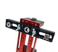 Gabarit d'installation de porte d'armoire en alliage d'aluminium, pince de positionnement réglable de 0 à 75 mm pour cadre frontal et armoires sans cadre, outil de soutien robuste pour