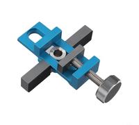 Gabarit d'installation de porte d'armoire en alliage d'aluminium pour cadre frontal et armoires sans cadre - Positionneur réglable avec pince et support, épaisseur de bois de 10 à 40 mm (C)