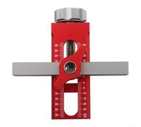 Gabarit d'installation de porte de placard en alliage d'aluminium avec pince et support - Positionneur réglable pour cadre frontal et armoires sans cadre, 10 à 40 mm (B)