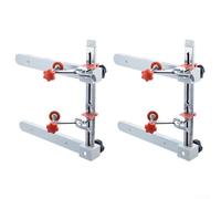 Gabarit d'installation magnétique avec double échelle de mesure pour une configuration précise des glissières de tiroir (lot de 2)