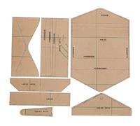 Gabarit en Acrylique pour Portefeuille Long, Pochoir Modèle DIY, Outil pour Artisanat Cuir Transparent et Précis - Durable, Protection Anti - Rayures, Idéal pour Fabrication de