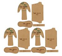 Gabarit en acrylique transparent pour mini chaussures et bottines, modèle précis pour patron en cuir - Durable et clair, idéal DIY et création d’accessoires personnalisés