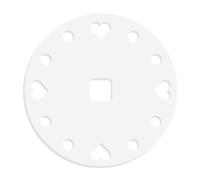 Gabarit En Acrylique Transparent Précis, 20 Cm, Motif Cœur | Circulaire, Pochoir, pour Atelier