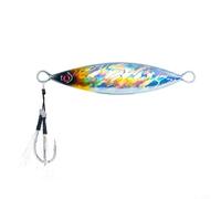 Gabarit en métal à chute lente 100 g pour jigging vertical en eau salée Bateau et coulée à terre Compatible avec les prédateurs en eau profonde (100 g 3#)