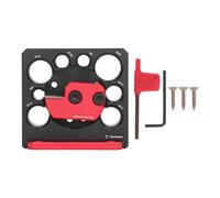 Gabarit Fabricant Chevilles Tige Ronde Plaque Cheville Alliage Aluminium Perceuse Électrique 8 Trous Fraisage Outil Bois
