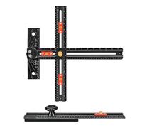 Gabarit ferrures d'armoire,Guide de perçage en T - Outil de repérage de perçage du bois - Pour menuisier, rénoveur, entrepreneur, charpentier, bricoleur, cuisine, salle de bain, placard, maison,