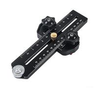 Gabarit fin pour scie à table, guide de clôture en aluminium avec mesure à double échelle (pouce/mm) pour coupes à bande étroite et fentes à onglet, 6,35 mm x 0,95 cm T-T