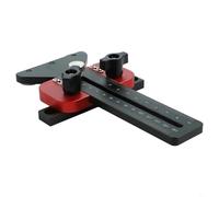 Gabarit fin pour scie à table, système à 3 poulies pour la stabilité, guide en alliage d'aluminium avec échelle métrique et impériale, compatible avec fente en U 3/8" x 3/4"