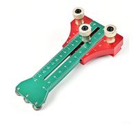 Gabarit fin réglable pour scie à table avec rail de guidage de précision, échelle métrique et pouces gravée, double roulement à rouleaux unidirectionnel pour une coupe lisse, (vert)