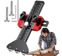 Gabarit fin - Support de défonceuse, guide de déchirure | Assistant d'alignement de la scie à table - Outil de garniture en bois - Aide à la déchirure de position en aluminium - Kit d'artisanat