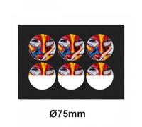 Gabarit GAMAX impression Badges et Magnets Ø75mm pour Epson V1000