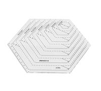 Gabarit Hexagone, Règle de Quilting Hexagone DIY Fabriqué à la Main en Acrylique Transparent de Haute Précision pour la Fabrication de Plaques pour le Dessin pour la Coupe