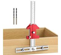 Gabarit Meuble Pour Poignées Et Tirettes,Multifonction Amovible Réglable,Poinçon Centreur Guide Perçage Rapporteur D'Angle | Pour Poignées Façades Tiroir Boutons Assemblage Meubles Travail Bois