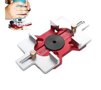 Gabarit Mortaise Porte - Guide Fraisage Précision 2-en-1,Outil Guidage Position Rainurage pour Coupe Installation Bords Rayonnés Armoires Cercles Mortaises Rainures Bois