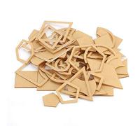 Gabarit Patchwork Coquille, 54 pièces faits à la main en acrylique transparent modèles de courtepointe mixtes faits Pour L'artisanat du Cuir,Outil Couture, Patchwork Bricolage