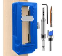 Gabarit Pour Charnières De Porte | Poinçon d'Installation de Charnières - Gabarit Ajustable Précis Robuste pour Travail du Bois de 8 à 13 cm pour Bâtiment