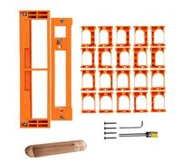 Gabarit pour charnières dissimulées léger, réglable, réutilisable, largeur 25,4 cm