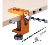 Gabarit Pour Charnières Invisibles,Guide De Perçage De Charnière De Menuiserie 10mm - Outil de Positionnement à Ressort Pour Travail du Bois Armoires Meubles Cuisine