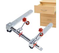 Gabarit pour Coulisse de Tiroir - Gabarit Réglable pour Poignée de Porte de Meuble,avec Serre-Joint Magnétique Et Rail Inox Réglable pour Meuble Cuisine Rangement Perceuse Atelier Aménagement