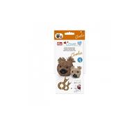 Prym Pompon Amour Modèle Ours Charlie, blanc, 5 x 5 x 3 cm