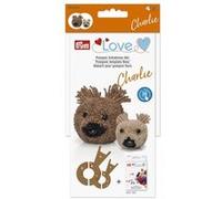 Prym Pompon Amour Modèle Ours Charlie, blanc, 5 x 5 x 3 cm