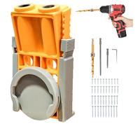 Gabarit Pour Trous De Poche - Localisateur De Quincaillerie À 15° | Positionneur de Travail du Bois | pour Fabrication d'Armoires Tiroirs Étagères Menuiserie Encadrement Meubles