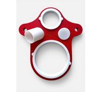 Gabarit WC Suspendu pour Bâti Support Geberit - Outil Carreleur Pro Version aspiration intégrée, Plastique renforcé