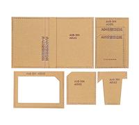 Gabarits Acryliques Pour Portefeuille en Cuir, 5 Pièces, Transparent, Durable - Découpe Précise, Protection Kraft, Pour Création de Porte - Permis