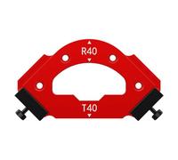 Gabarits d'angle ronds pour le travail du bois - Pour armoire, coin de garde-robe, interrupteurs, trous R20/R30/R35 - Outil auxiliaire de coupe d'arcs