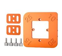 Gabarits de défonceuse à rayon - Bakélite 14 x 14 x 0,8 cm | Moule de positionnement d'angle rond durable pour le travail du bois pour une coupe précise dans la menuiserie, la fabrication de meubles