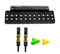 Gabarits de goupilles d'étagère et gabarits de charnière 2 en 1 1/4" et 5 mm pour étagères de perçage - Fonction de serrage - Gabarit de perçage