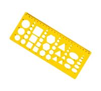 Gabarits de mesure ovales - Pochoirs de dessin géométrique - Modèle de mesure transparent - Règles de dessin