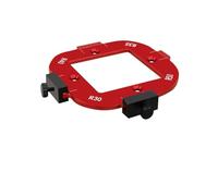 Gabarits de Routeur à Gabarit de Rayon Ensemble de gabarits rayon d'angle arrondi - Gabarit table toupie for le travail du bois, aide à la coupe en arc avec clip amovible, tailles R10 R50(Type 1)