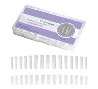 Gabarits d'extension d'ongles en ABS de forme ovale avec échelle pour chien pour des applications de vernis gel longue durée