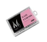Gabarits d'extension pour ongles transparents avec marques d'étalonnage - Formes ABS pour salon et maison - Modèles d'ongles en gel ABS pour une utilisation en salon et à domicile